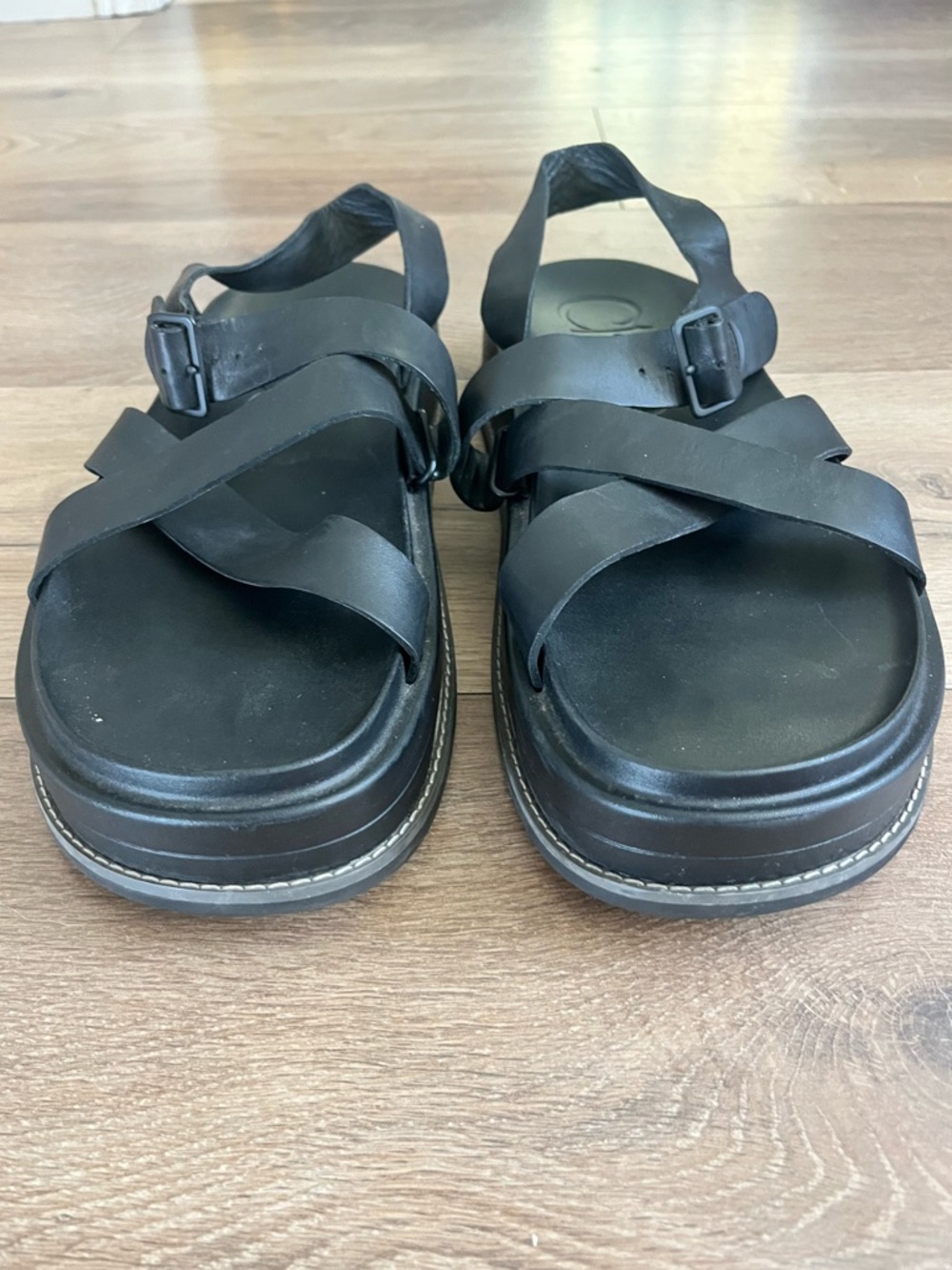 Chaco TOWNES Black Midform Sandal women size 12 - Picture 4 of 8